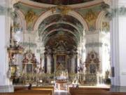 interier katedrály v St. Gallen