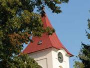 věž farního kostela